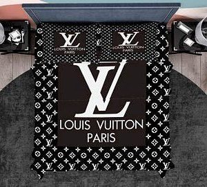 Louis Vuitton Customized Logo Brand Bedding Set Home Decor Luxury Bedspread Bedroom