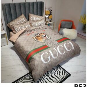 Guccigoldth.Com Logo Brand Bedding Set Bedspread Home Decor Bedroom Luxury