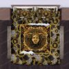 Versace Logo Brand Bedding Set Home Decor Bedroom Luxury Bedspread