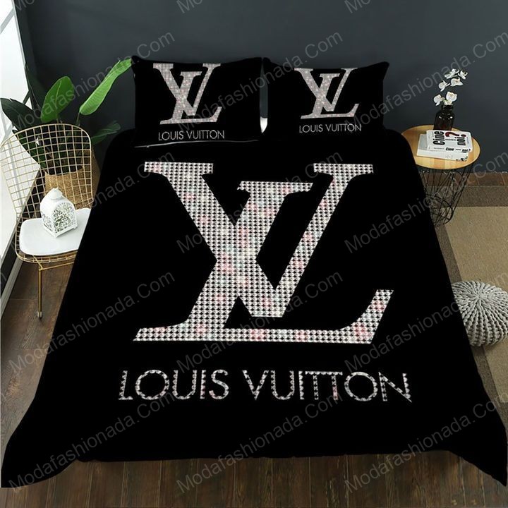 Louis Vuitton Logo Brand Bedding Set Home Decor Luxury Bedroom Bedspread