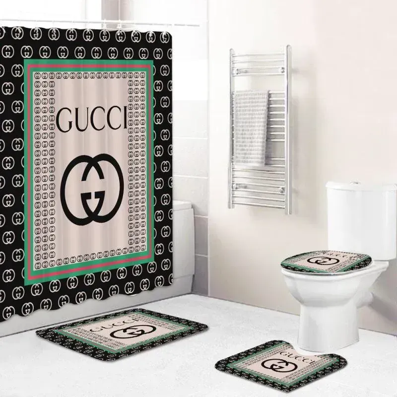 Gucci Bathroom Set Bath Mat Hypebeast Luxury Fashion Brand Home Decor