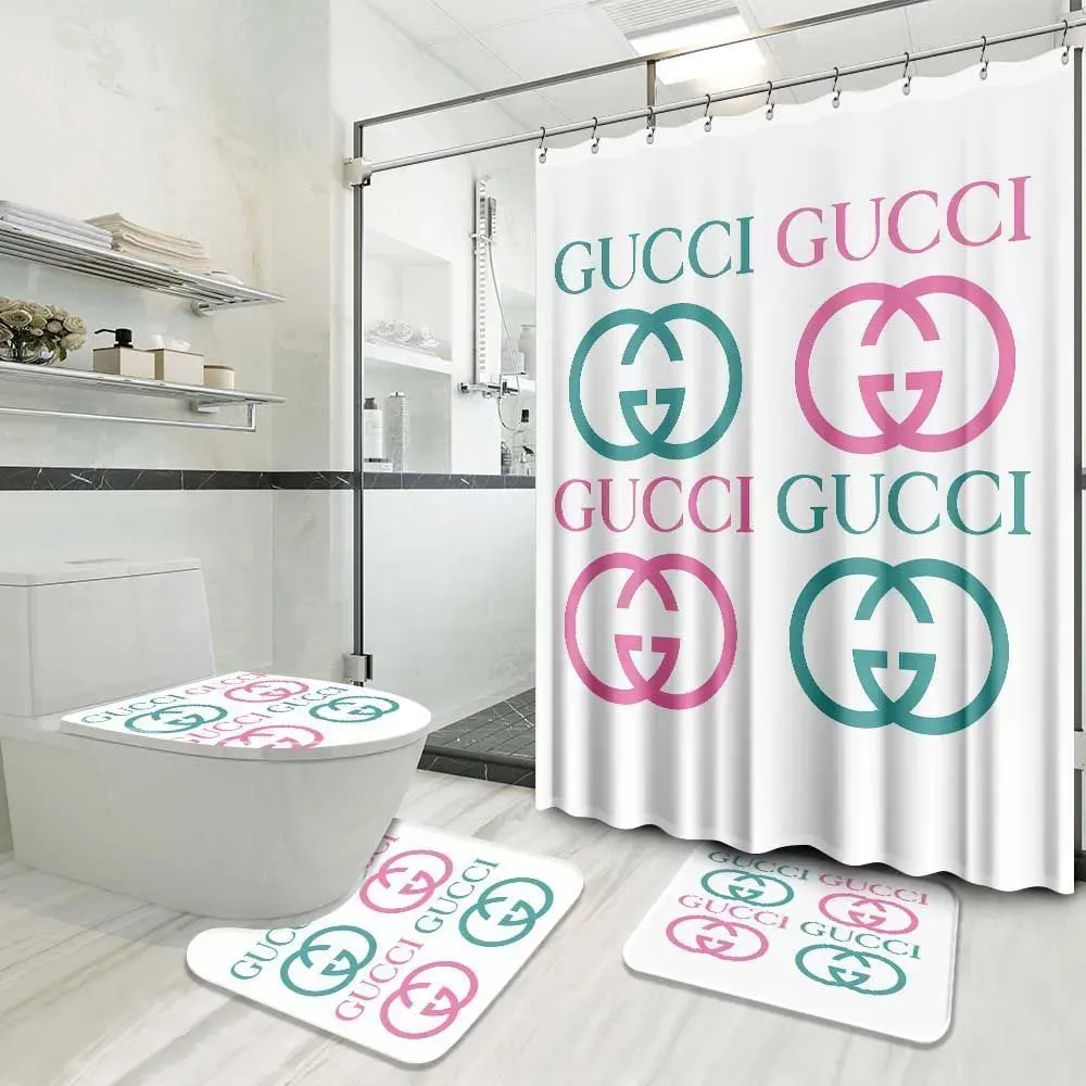 Gucci Bathroom Set Luxury Fashion Brand Hypebeast Bath Mat Home Decor