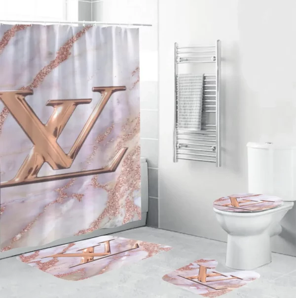 Louis Vuitton Bathroom Set Home Decor Hypebeast Luxury Fashion Brand Bath Mat