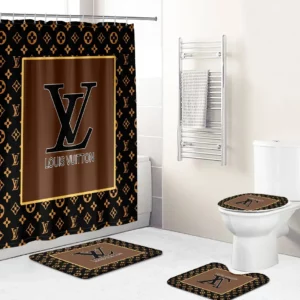 Louis Vuitton Bathroom Set Luxury Fashion Brand Bath Mat Hypebeast Home Decor