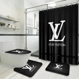 Louis Vuitton Bathroom Set Luxury Fashion Brand Bath Mat Home Decor Hypebeast