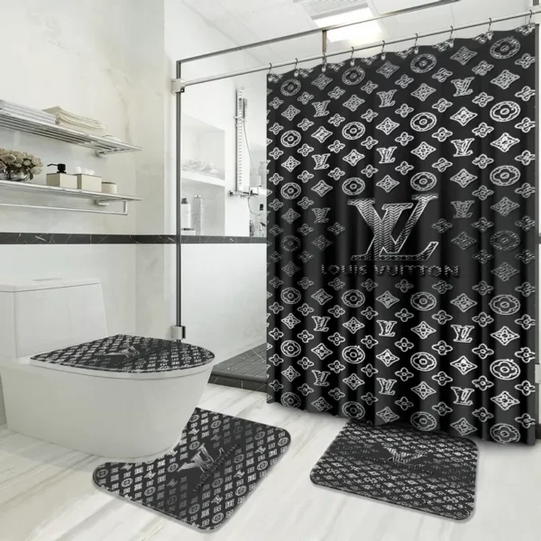 Louis Vuitton Bathroom Set Home Decor Bath Mat Hypebeast Luxury Fashion Brand