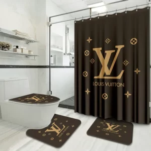 Louis Vuitton Bathroom Set Bath Mat Luxury Fashion Brand Home Decor Hypebeast