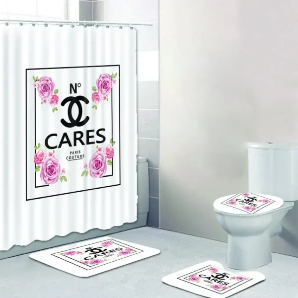 Chanel Bathroom Set Bath Mat Luxury Fashion Brand Home Decor Hypebeast