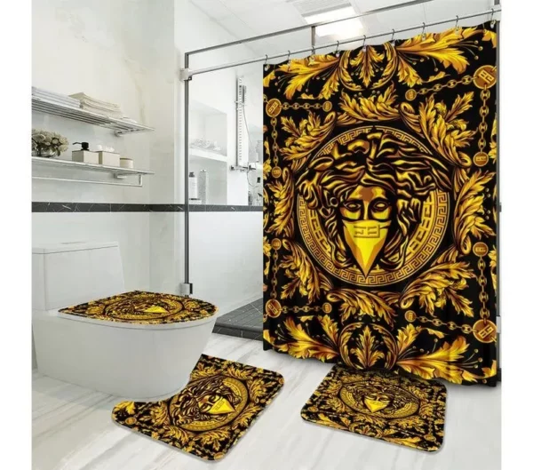 Versace Bathroom Set Luxury Fashion Brand Hypebeast Bath Mat Home Decor