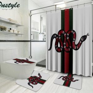 Gucci Gc Snake Bathroom Set Home Decor Luxury Fashion Brand Hypebeast Bath Mat