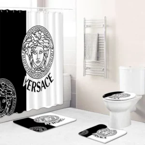 Versace - Style Bathroom Set Hypebeast Luxury Fashion Brand Bath Mat Home Decor