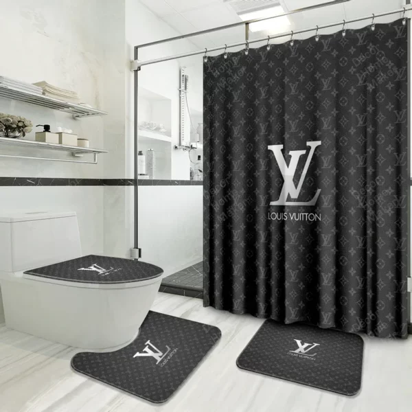 Louis Vuitton Lv Louis Vuitton Bathroom Set Home Decor Luxury Fashion Brand Hypebeast Bath Mat