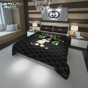 Gucci Logo Brand Bedding Set Luxury Home Decor Bedroom Bedspread