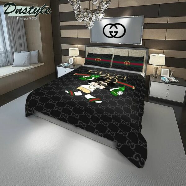 Gucci Logo Brand Bedding Set Luxury Home Decor Bedroom Bedspread