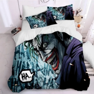 Joker Arthur Fleck Clown Logo Brand Bedding Set Luxury Bedspread Bedroom Home Decor