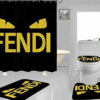 Fendi Black Bathroom Set Hypebeast Luxury Fashion Brand Bath Mat Home Decor