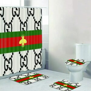 Gucci Bee Bathroom Set Luxury Fashion Brand Home Decor Hypebeast Bath Mat