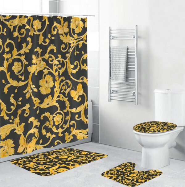 Gianni Versace Bathroom Set Hypebeast Home Decor Luxury Fashion Brand Bath Mat