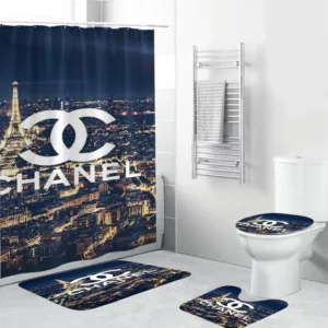 Chanelin Paris Scence Bathroom Set Hypebeast Luxury Fashion Brand Bath Mat Home Decor