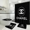 Chanel Blacknew Bathroom Set Home Decor Bath Mat Hypebeast Luxury Fashion Brand