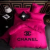 Chanel Paris Small Logo Brand Bedding Set Luxury Bedspread Home Decor Bedroom