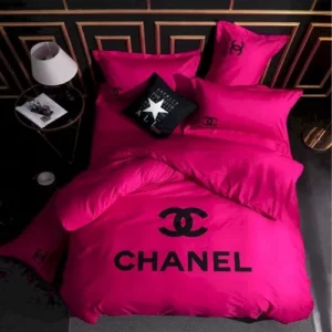 Chanel Paris Small Logo Brand Bedding Set Luxury Bedspread Home Decor Bedroom