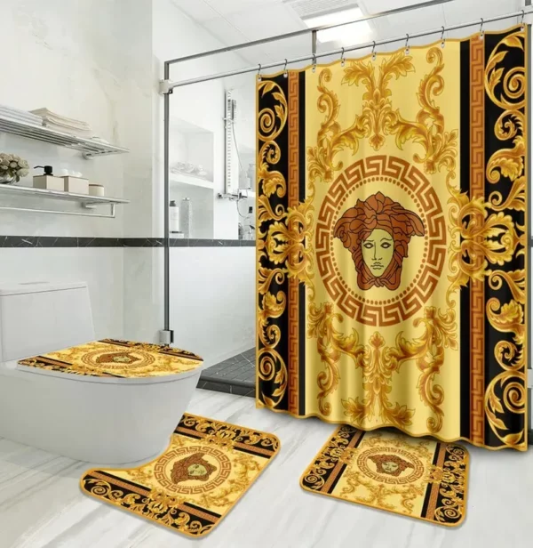 Versace Bathroom Set Luxury Fashion Brand Hypebeast Bath Mat Home Decor