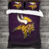 Nfl Minnesota Vikings Logo Type 57 Bedding Sets Sporty Bedroom Home Decor