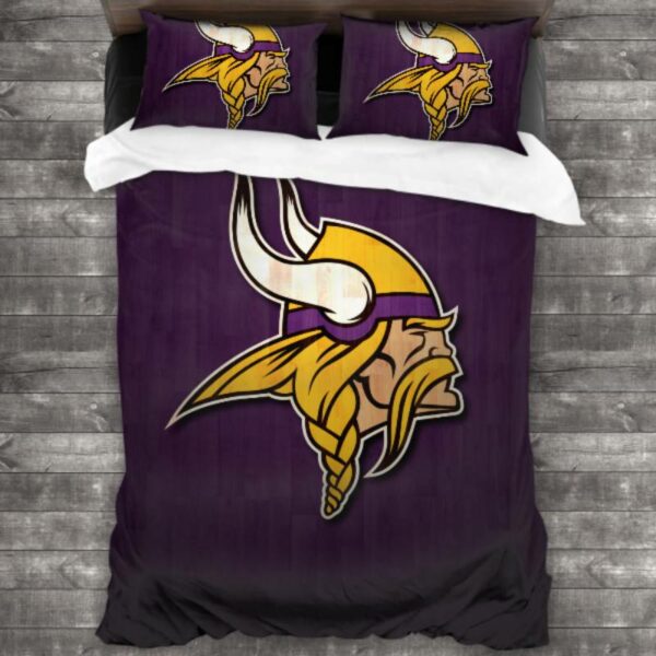 Nfl Minnesota Vikings Logo Type 57 Bedding Sets Sporty Bedroom Home Decor