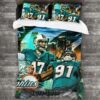 Nfl Miami Dolphins Logo Type 125 Bedding Sets Sporty Bedroom Home Decor