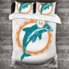Nfl Miami Dolphins Logo Type 127 Bedding Sets Sporty Bedroom Home Decor