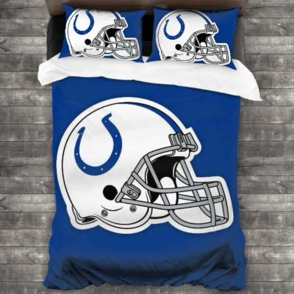Indianapolis Colts Logo Type 148 Bedding Sets Sporty Bedroom Home Decor