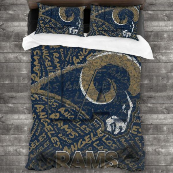 Los Angeles Rams Logo Type 165 Bedding Sets Sporty Bedroom Home Decor