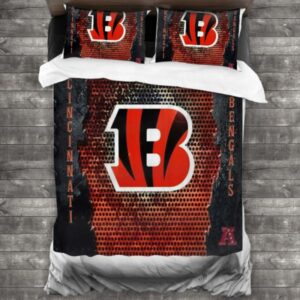 Nfl Cincinnati Bengals Logo Type 170 Bedding Sets Sporty Bedroom Home Decor