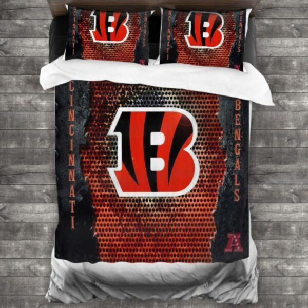 Nfl Cincinnati Bengals Logo Type 170 Bedding Sets Sporty Bedroom Home Decor