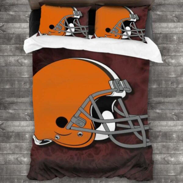 Nfl Cleveland Browns Logo Type 172 Bedding Sets Sporty Bedroom Home Decor