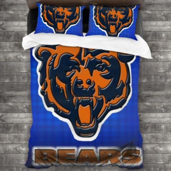Nfl Chicago Bears Logo Type 173 Bedding Sets Sporty Bedroom Home Decor