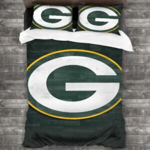 Nfl Green Bay Packers Logo Type 174 Bedding Sets Sporty Bedroom Home Decor