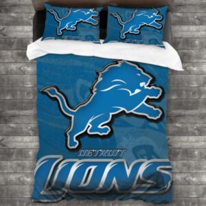 Nfl Detroit Lions Logo Type 175 Bedding Sets Sporty Bedroom Home Decor