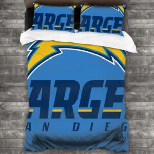 Nfl Los Angeles Chargers Logo Type 178 Bedding Sets Sporty Bedroom Home Decor