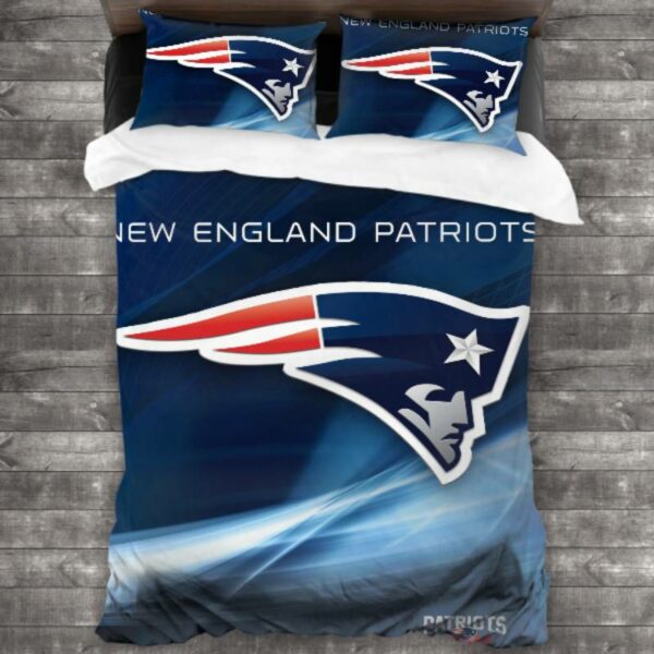 Nfl New England Patriots Logo Type 180 Bedding Sets Sporty Bedroom Home Decor
