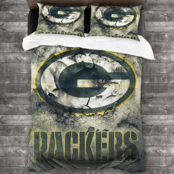 Nfl Green Bay Packers Logo Type 181 Bedding Sets Sporty Bedroom Home Decor