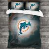 Nfl Miami Dolphins Logo Type 182 Bedding Sets Sporty Bedroom Home Decor