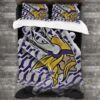 Nfl Minnesota Vikings Logo Type 183 Bedding Sets Sporty Bedroom Home Decor