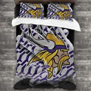Nfl Minnesota Vikings Logo Type 183 Bedding Sets Sporty Bedroom Home Decor