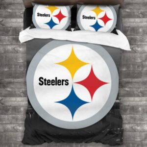 Nfl Pittsburgh Steelers Logo Type 186 Bedding Sets Sporty Bedroom Home Decor