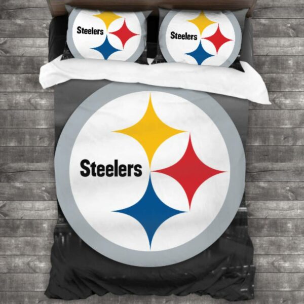 Nfl Pittsburgh Steelers Logo Type 186 Bedding Sets Sporty Bedroom Home Decor