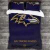 Baltimore Ravens Logo Type 208 Bedding Sets Sporty Bedroom Home Decor