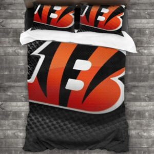 Nfl Cincinnati Bengals Logo Type 242 Bedding Sets Sporty Bedroom Home Decor