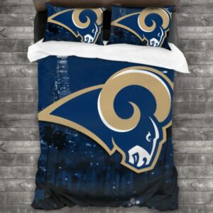 Nfl Los Angeles Rams Logo Type 246 Bedding Sets Sporty Bedroom Home Decor